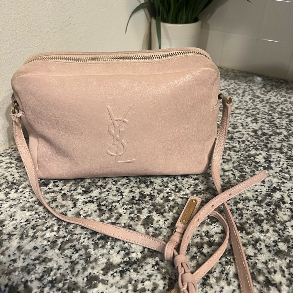 Saint Laurent pink Lou camera bag